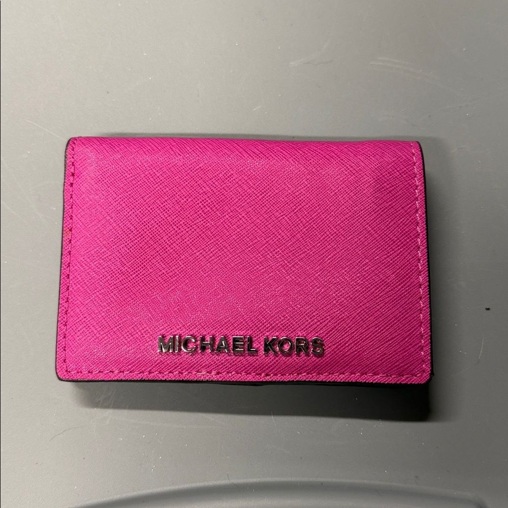Michael Kors Fuchsia Card Holder
